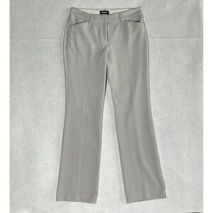 Express Gray Publicist Barely Boot Mid-Rise Trousers Dress Pant Stretch~Size 10R